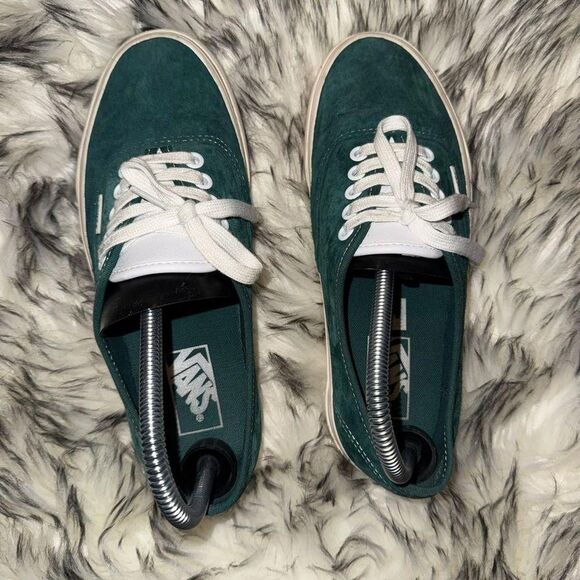 Vans Men's Green Suede Authentic - Picture 3 of 6
